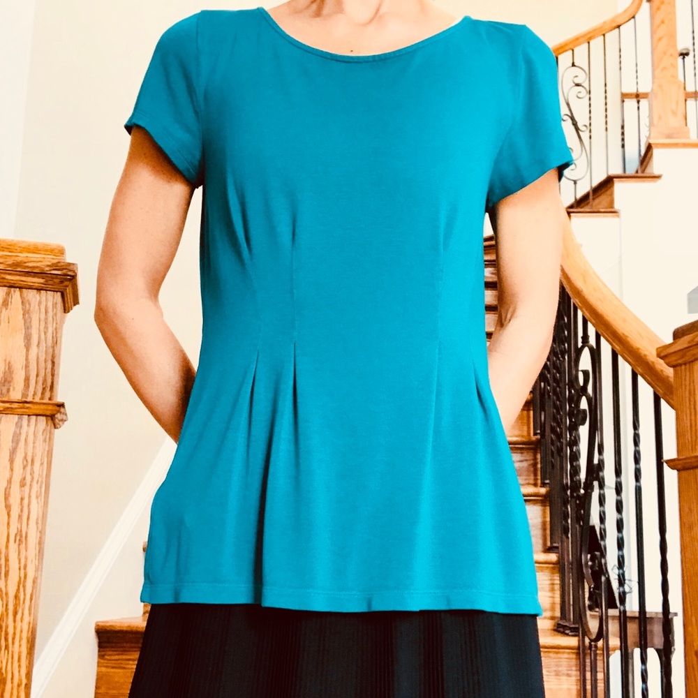 Ann Taylor short sleeve tailored top